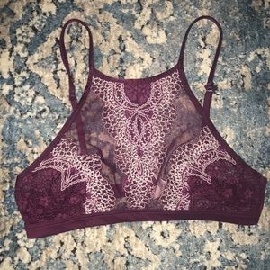High Neck Lace Bralette